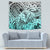 Beauty and The Warrior Polynesian Valentine Tapestry Hibiscus FLowers Turquoise Style LT9 - Polynesian Pride