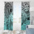 Beauty and The Warrior Polynesian Valentine Window Curtain Hibiscus FLowers Turquoise Style LT9 - Polynesian Pride