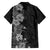 Hawaii Tropical Flowers Tribal Pattern Family Matching Puletasi and Hawaiian Shirt Black Style LT9 - Polynesian Pride