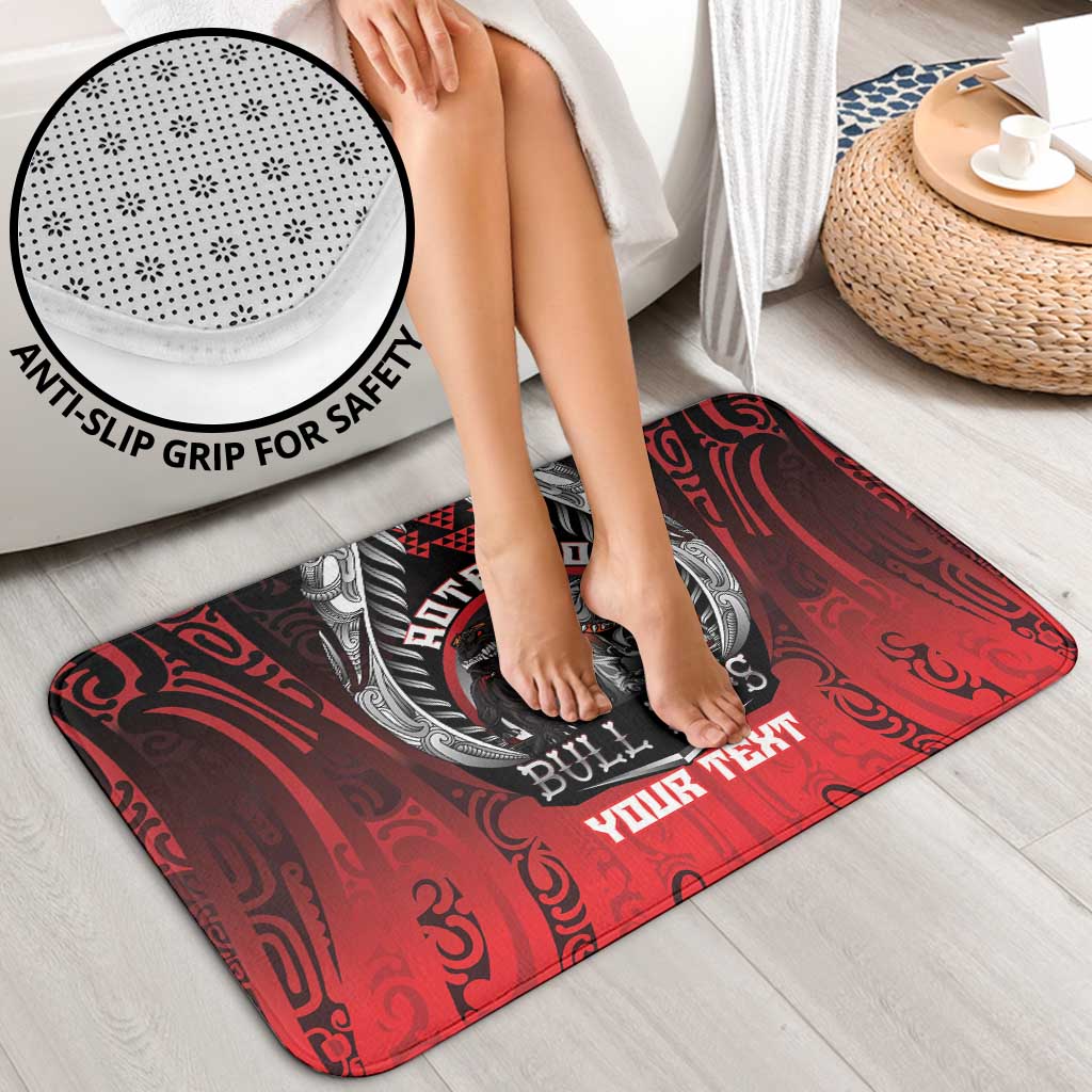 Aotearoa Bulldog Personalised Bathroom Set Maori Kowhaiwhai Motif - Polynesian Pride