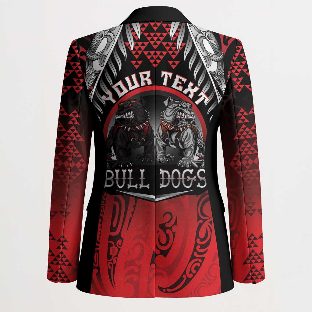 Aotearoa Bulldog Personalised Blazer Maori Kowhaiwhai Motif - Polynesian Pride