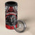 Aotearoa Bulldog Personalised 4 in 1 Can Cooler Tumbler Maori Kowhaiwhai Motif