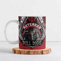 Aotearoa Bulldog Personalised Ceramic Mug Maori Kowhaiwhai Motif - Polynesian Pride