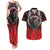 Aotearoa Bulldog Personalised Couples Matching Tank Maxi Dress and Hawaiian Shirt Maori Kowhaiwhai Motif