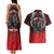 Aotearoa Bulldog Personalised Couples Matching Tank Maxi Dress and Hawaiian Shirt Maori Kowhaiwhai Motif