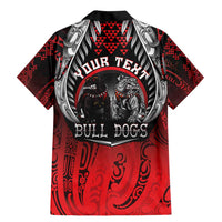 Aotearoa Bulldog Personalised Family Matching Mermaid Dress and Hawaiian Shirt Maori Kowhaiwhai Motif