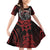 Aotearoa Bulldog Personalised Family Matching Off Shoulder Short Dress and Hawaiian Shirt Maori Kowhaiwhai Motif