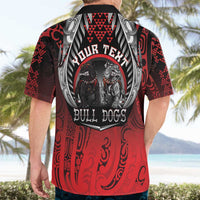 Aotearoa Bulldog Personalised Hawaiian Shirt Maori Kowhaiwhai Motif