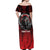 Aotearoa Bulldog Personalised Off Shoulder Maxi Dress Maori Kowhaiwhai Motif