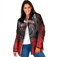 Aotearoa Bulldog Personalised Padded Jacket Maori Kowhaiwhai Motif - Polynesian Pride
