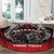 Aotearoa Bulldog Personalised Round Carpet Maori Kowhaiwhai Motif