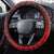 Aotearoa Bulldog Steering Wheel Cover Maori Kowhaiwhai Motif