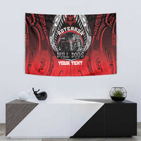 Aotearoa Bulldog Personalised Tapestry Maori Kowhaiwhai Motif