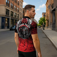 Aotearoa Bulldog Personalised Zipper Polo Shirt Maori Kowhaiwhai Motif - Polynesian Pride