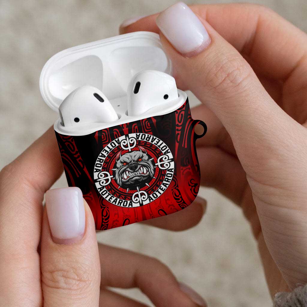 Aotearoa Bulldog AirPods Case New Zealand Kowhaiwhai Tribal - Polynesian Pride