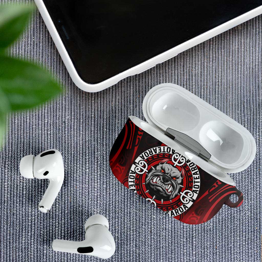 Aotearoa Bulldog AirPods Case New Zealand Kowhaiwhai Tribal - Polynesian Pride