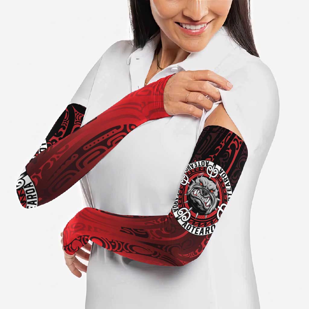 Aotearoa Bulldog Arm Sleeves New Zealand Kowhaiwhai Tribal - Polynesian Pride