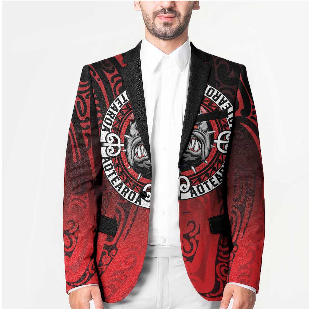 Aotearoa Bulldog Blazer New Zealand Kowhaiwhai Tribal - Polynesian Pride