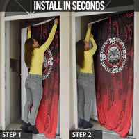 Aotearoa Bulldog Door Cover New Zealand Kowhaiwhai Tribal - Polynesian Pride