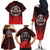 Aotearoa Bulldog Family Matching Off The Shoulder Long Sleeve Dress and Hawaiian Shirt New Zealand Kowhaiwhai Tribal