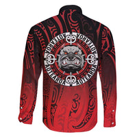 Aotearoa Bulldog Family Matching Off Shoulder Short Dress and Hawaiian Shirt New Zealand Kowhaiwhai Tribal