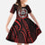 Aotearoa Bulldog Family Matching Short Sleeve Bodycon Dress and Hawaiian Shirt New Zealand Kowhaiwhai Tribal