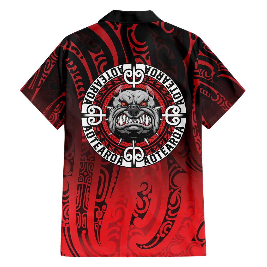 Aotearoa Bulldog Family Matching Summer Maxi Dress and Hawaiian Shirt New Zealand Kowhaiwhai Tribal