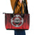 Aotearoa Bulldog Leather Tote Bag New Zealand Kowhaiwhai Tribal