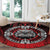 Aotearoa Bulldog Round Carpet New Zealand Kowhaiwhai Tribal