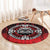 Aotearoa Bulldog Round Carpet New Zealand Kowhaiwhai Tribal