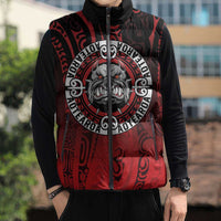 Aotearoa Bulldog Sleeveless Puffer Jacket New Zealand Kowhaiwhai Tribal - Polynesian Pride