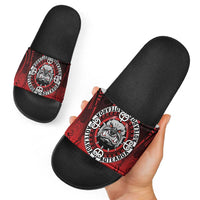 Aotearoa Bulldog Slide Sandals New Zealand Kowhaiwhai Tribal - Polynesian Pride