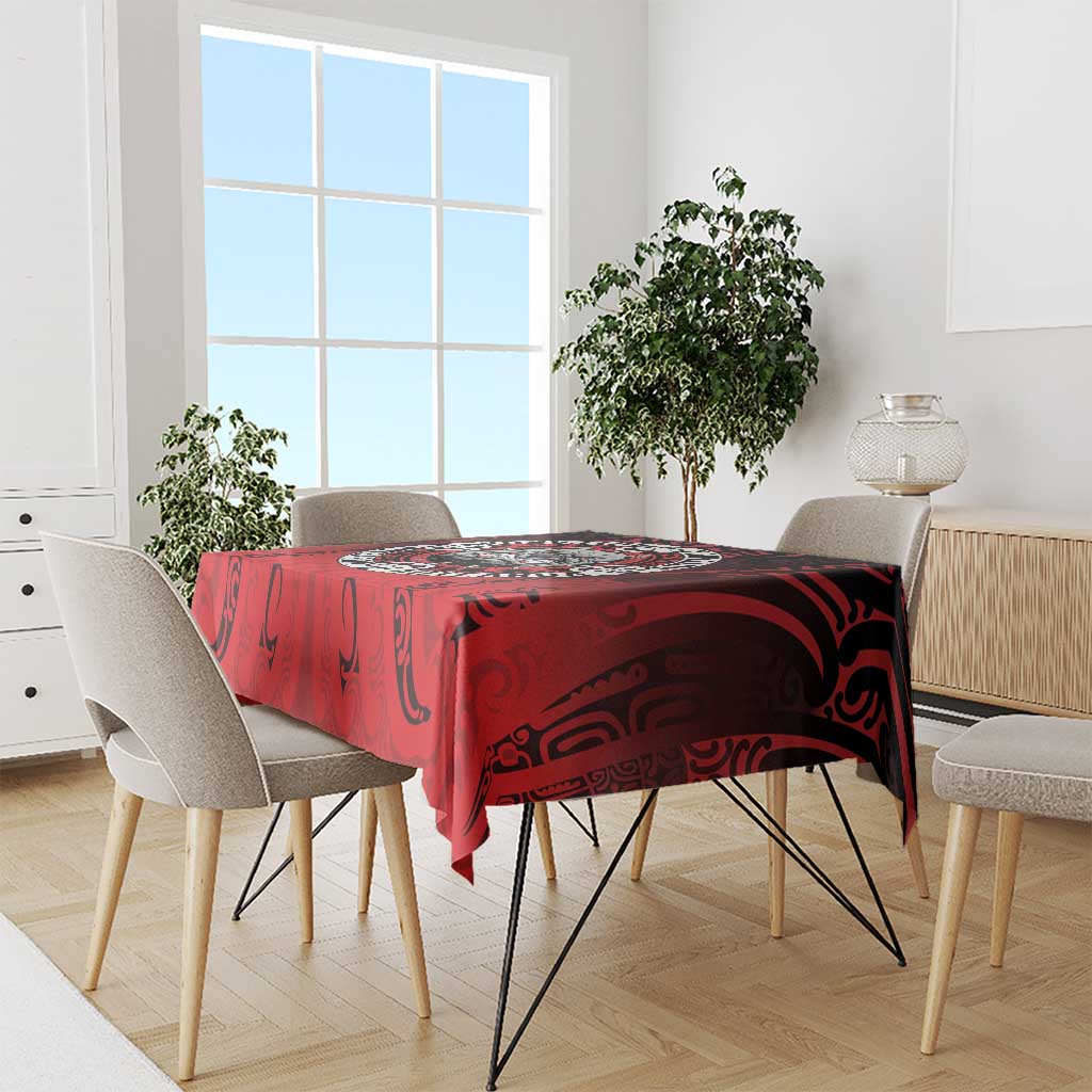 Aotearoa Bulldog Tablecloth New Zealand Kowhaiwhai Tribal