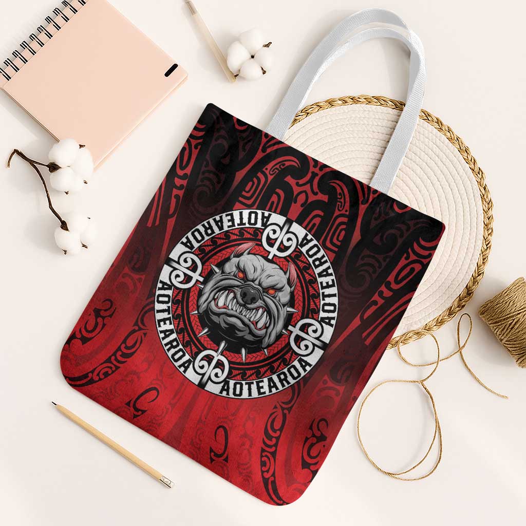 Aotearoa Bulldog Tote Bag New Zealand Kowhaiwhai Tribal - Polynesian Pride