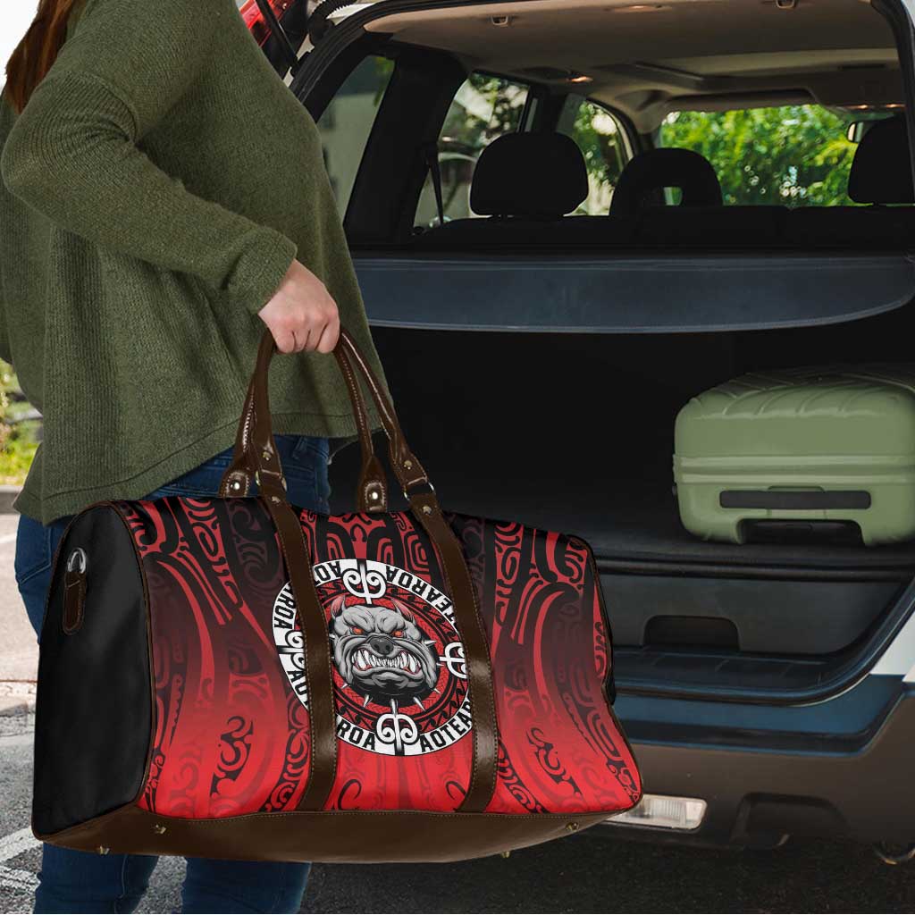 Aotearoa Bulldog Travel Bag New Zealand Kowhaiwhai Tribal - Polynesian Pride