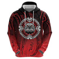 Aotearoa Bulldog Zip Hoodie New Zealand Kowhaiwhai Tribal