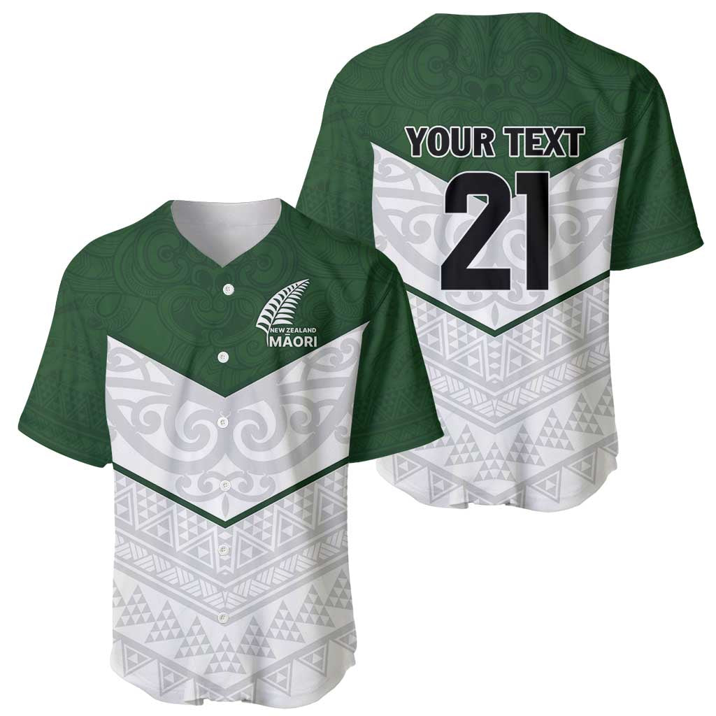 Custom New Zealand Maori Niho Taniwha Baseball Jersey