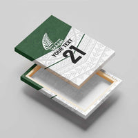 Custom New Zealand Maori Niho Taniwha Canvas Wall Art