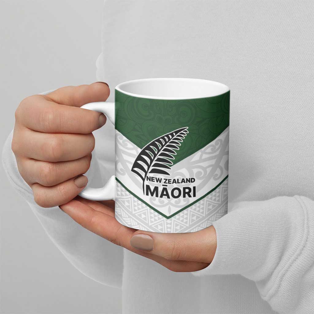 Custom New Zealand Maori Niho Taniwha Ceramic Mug - Polynesian Pride