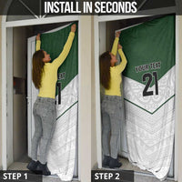 Custom New Zealand Maori Niho Taniwha Door Cover - Polynesian Pride