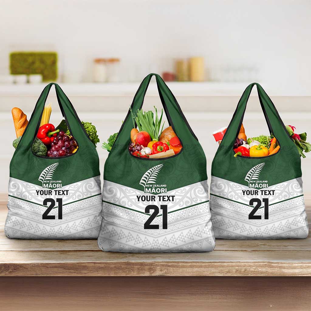 Custom New Zealand Maori Niho Taniwha Grocery Bag