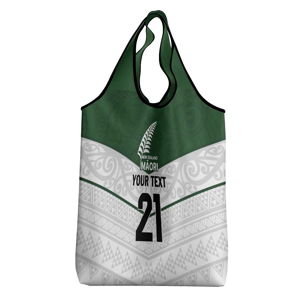 Custom New Zealand Maori Niho Taniwha Grocery Bag