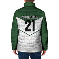 Custom New Zealand Maori Niho Taniwha Padded Jacket - Polynesian Pride