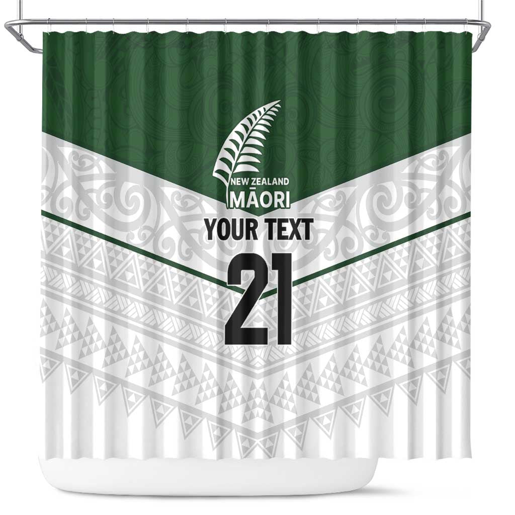 Custom New Zealand Maori Niho Taniwha Shower Curtain