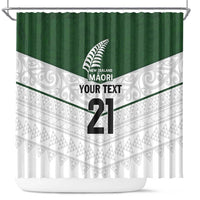 Custom New Zealand Maori Niho Taniwha Shower Curtain