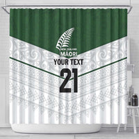 Custom New Zealand Maori Niho Taniwha Shower Curtain