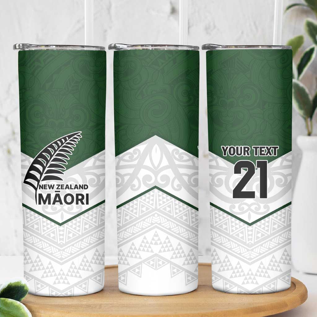 Custom New Zealand Maori Niho Taniwha Skinny Tumbler