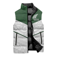 Custom New Zealand Maori Niho Taniwha Sleeveless Puffer Jacket - Polynesian Pride