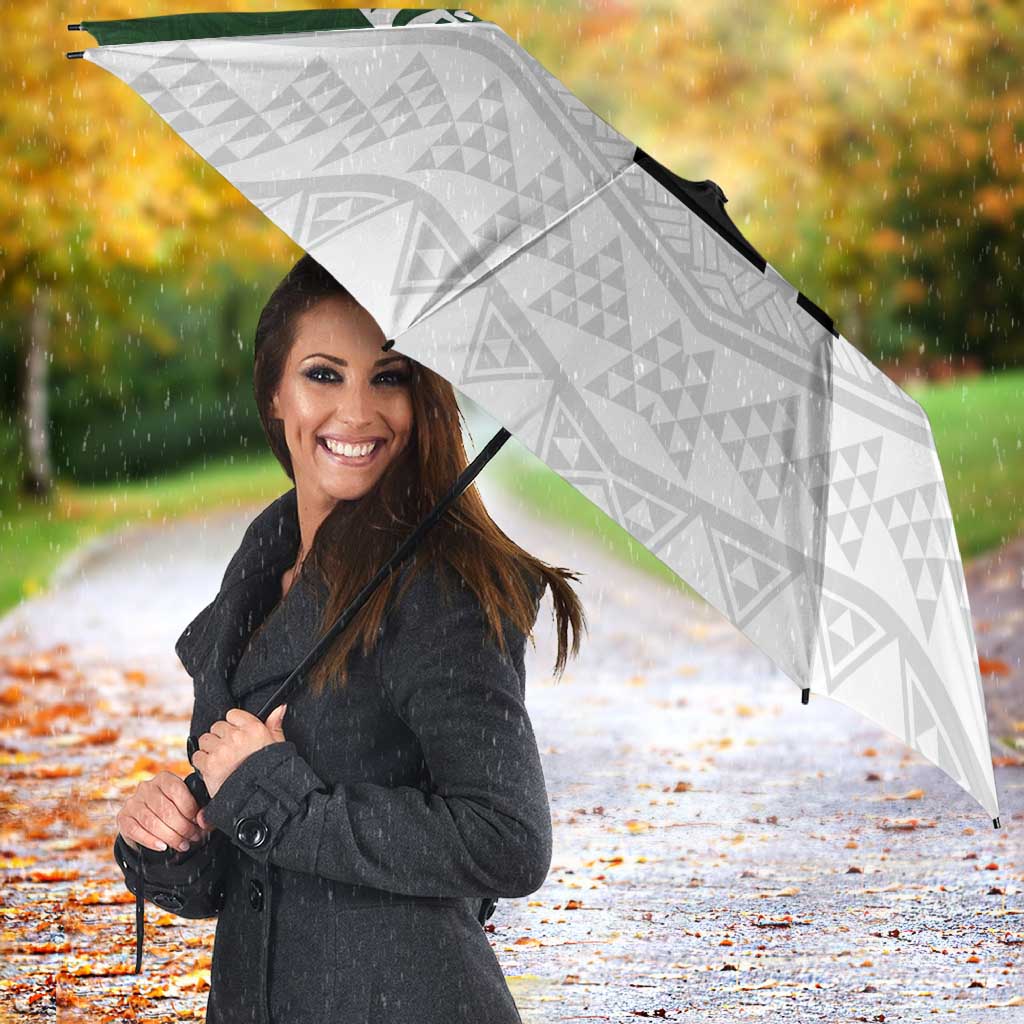 Custom New Zealand Maori Niho Taniwha Umbrella - Polynesian Pride