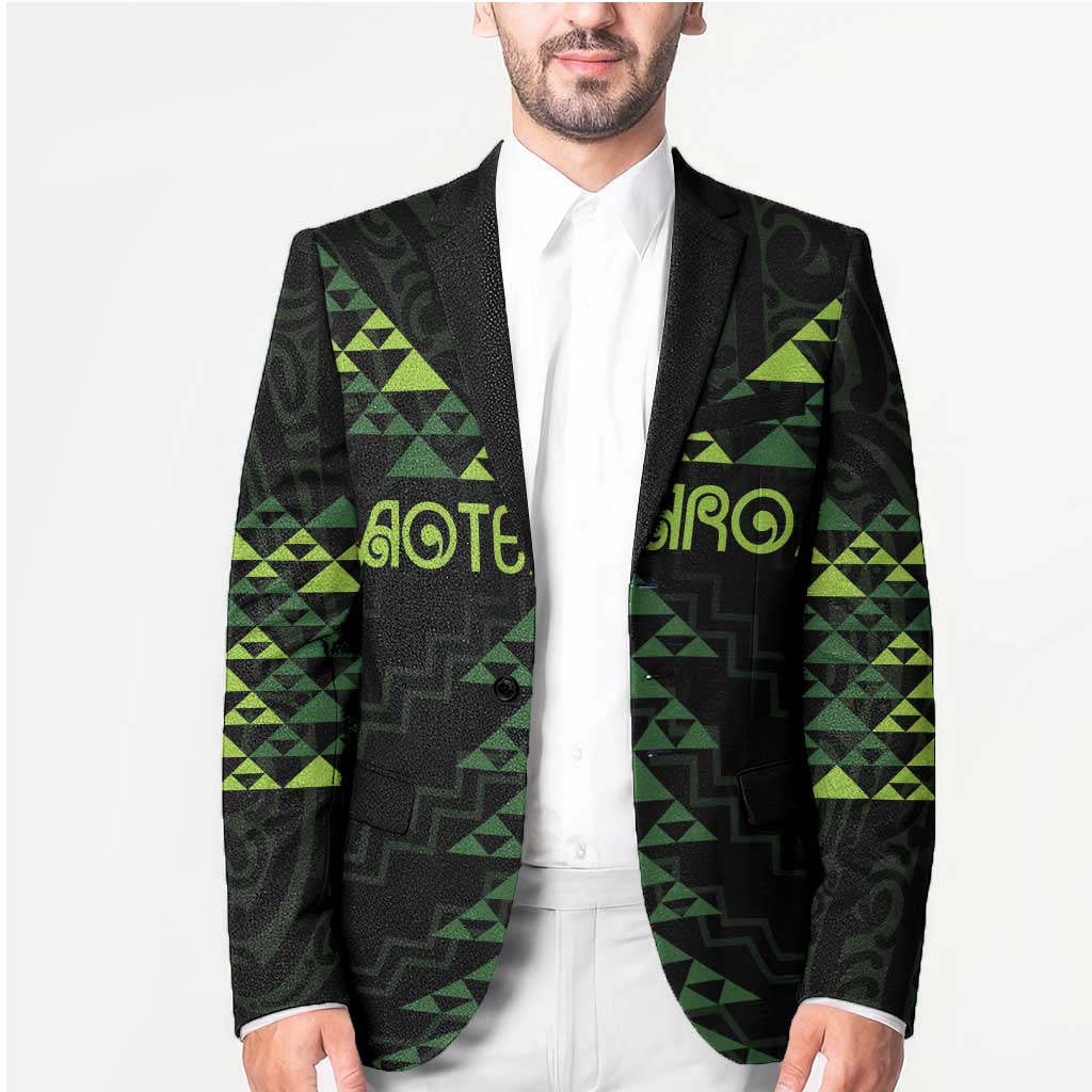 Custom New Zealand Maori Koru Koiri Motif Blazer - Polynesian Pride